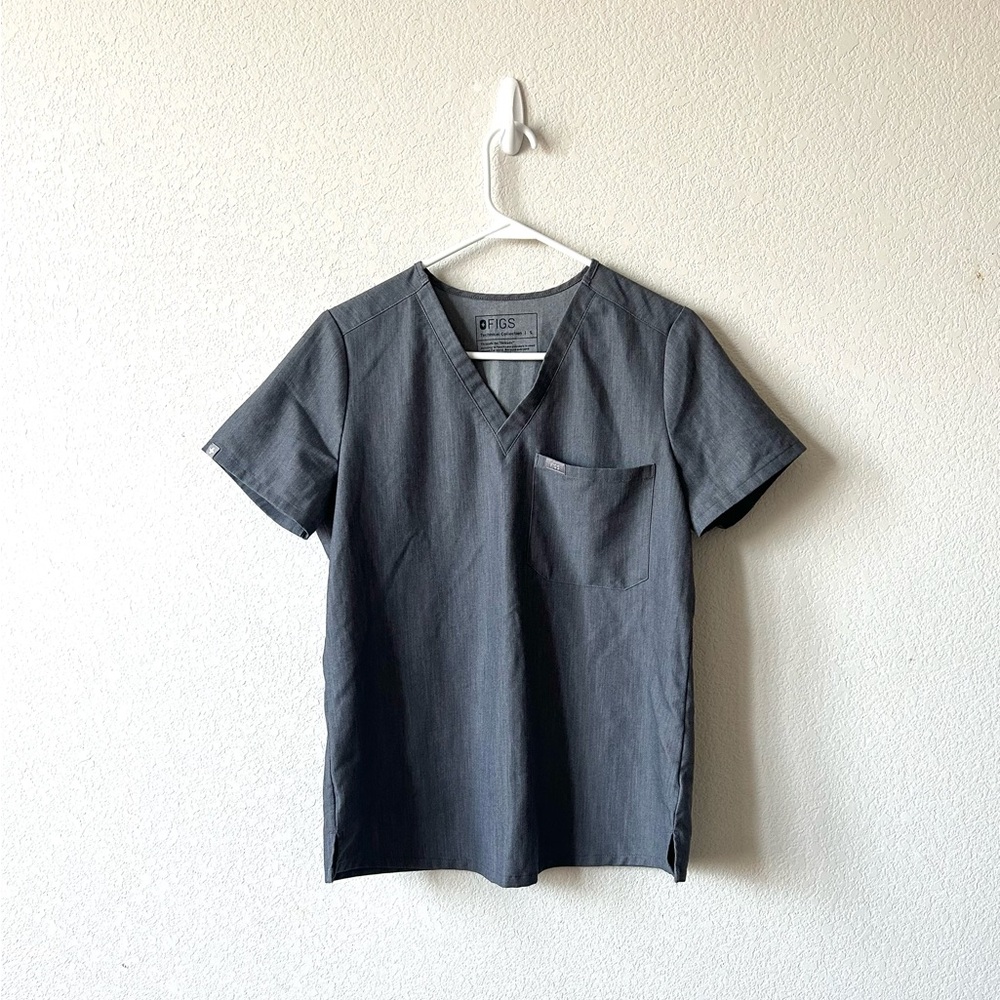 Figs grey scrub top